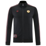 MUFC 25/26 Full-Zip Team Track Jacket Black - 01