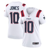 Women's New England Patriots Mac Jones White Player Jersey