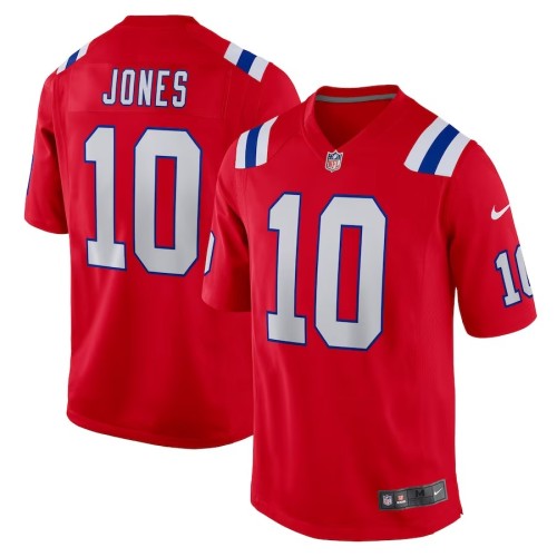 Men's New England Patriots Mac Jones Red Game Jersey