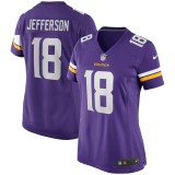 Women's Minnesota Vikings Justin Jefferson Purple Game Jersey