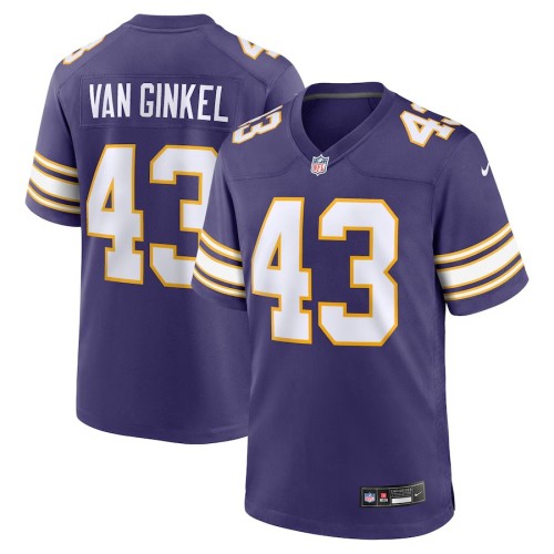 Men's Minnesota Vikings Andrew Van Ginkel Purple Alternate Game Jersey
