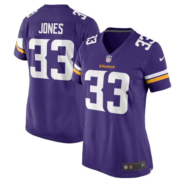 Women's Minnesota Vikings Aaron Jones Purple Game Jersey
