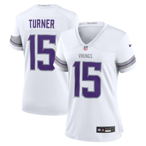 Women's Minnesota Vikings Dallas Turner White Alternate Game Player Jersey