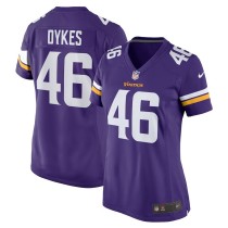 Women's Minnesota Vikings Aaron Dykes Purple Team Game Jersey