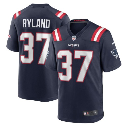 Men's New England Patriots Chad Ryland Navy Team Game Jersey