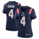 Women's New England Patriots Antonio Gibson Navy Game Jersey