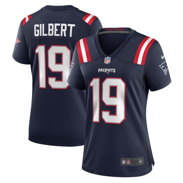 Women's New England Patriots Garrett Gilbert Navy Home Game Player Jersey