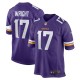 Men's Minnesota Vikings Ryan Wright Purple Game Jersey