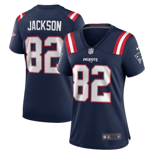 Women's New England Patriots JaQuae Jackson Navy Game Jersey