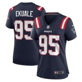 Women's New England Patriots Daniel Ekuale Navy Game Player Jersey