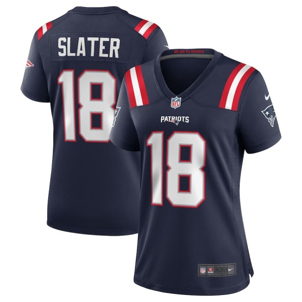 Women's New England Patriots Matthew Slater Navy Game Jersey