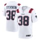 Men's New England Patriots Rhamondre Stevenson White Game Player Jersey