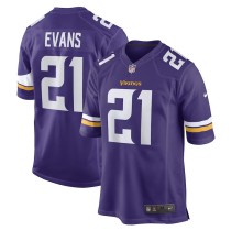Men's Minnesota Vikings Akayleb Evans Purple Game Player Jersey