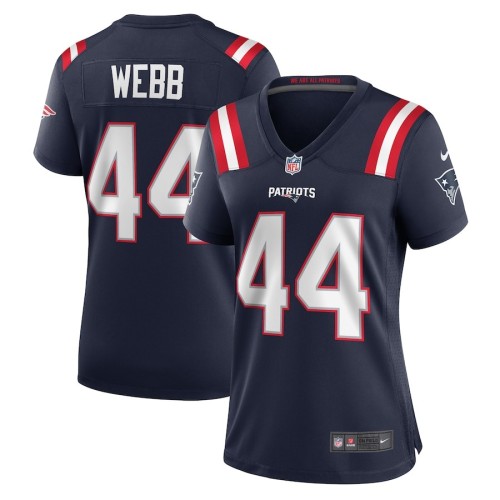 Women's New England Patriots Raleigh Webb Navy Home Game Player Jersey