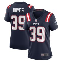 Women's New England Patriots Tae Hayes Navy Home Game Player Jersey