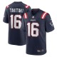 Men's New England Patriots Sione Takitaki Navy Game Jersey