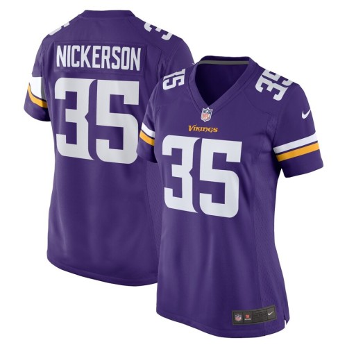 Women's Minnesota Vikings Parry Nickerson Purple Home Game Player Jersey