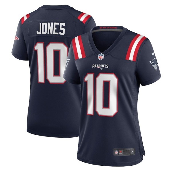 Women's New England Patriots Mac Jones Navy Player Jersey