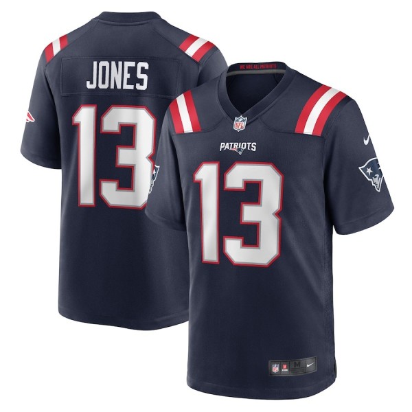 Men's New England Patriots Jack Jones Navy Game Player Jersey