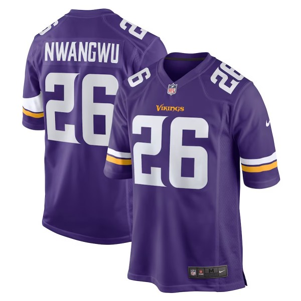 Men's Minnesota Vikings Kene Nwangwu Purple Game Jersey