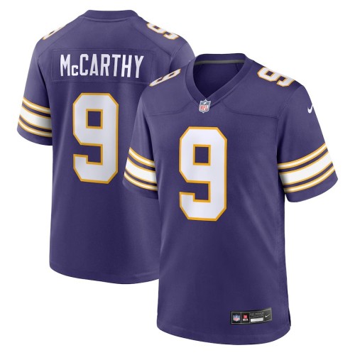 Men's Minnesota Vikings J.J. McCarthy Purple 2nd Alternate Player Game Jersey