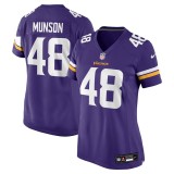 Women's Minnesota Vikings Calvin Munson Purple Game Jersey