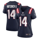 Women's New England Patriots Ty Montgomery Navy Game Jersey