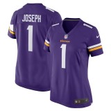 Women's Minnesota Vikings Greg Joseph Purple Game Jersey
