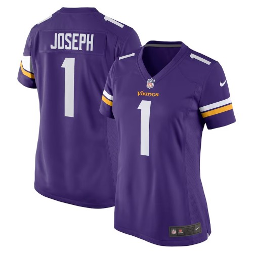 Women's Minnesota Vikings Greg Joseph Purple Game Jersey