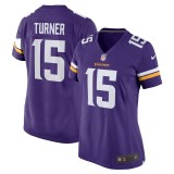 Women's Minnesota Vikings Dallas Turner Purple Game Jersey