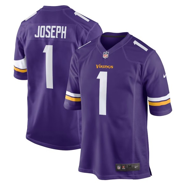 Men's Minnesota Vikings Greg Joseph Purple Game Jersey