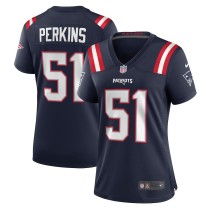 Women's New England Patriots Ronnie Perkins Navy Game Jersey