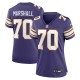 Women's Minnesota Vikings Jim Marshall Purple Classic Retired Player Jersey