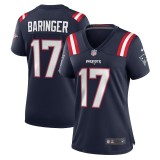 Women's New England Patriots Bryce Baringer Navy Team Game Jersey