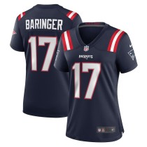 Women's New England Patriots Bryce Baringer Navy Team Game Jersey