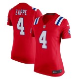 Women's New England Patriots Bailey Zappe Red Alternate Game Player Jersey