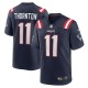 Men's New England Patriots Tyquan Thornton Navy Game Player Jersey