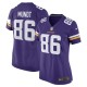 Women's Minnesota Vikings Johnny Mundt Purple Game Player Jersey