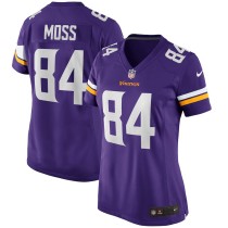 Women's Minnesota Vikings Randy Moss Purple Game Retired Player Jersey