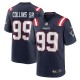 Men's New England Patriots Jamie Collins Sr. Navy Home Game Player Jersey