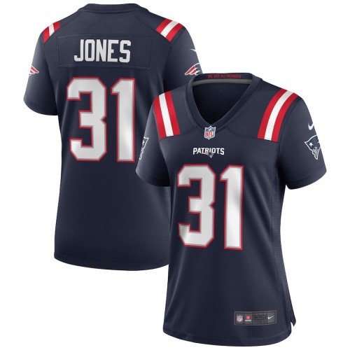 Women's New England Patriots Jonathan Jones Navy Game Jersey