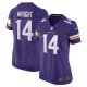 Women's Minnesota Vikings Ryan Wright Purple Game Player Jersey