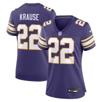 Women's Minnesota Vikings Paul Krause Purple Classic Retired Player Jersey