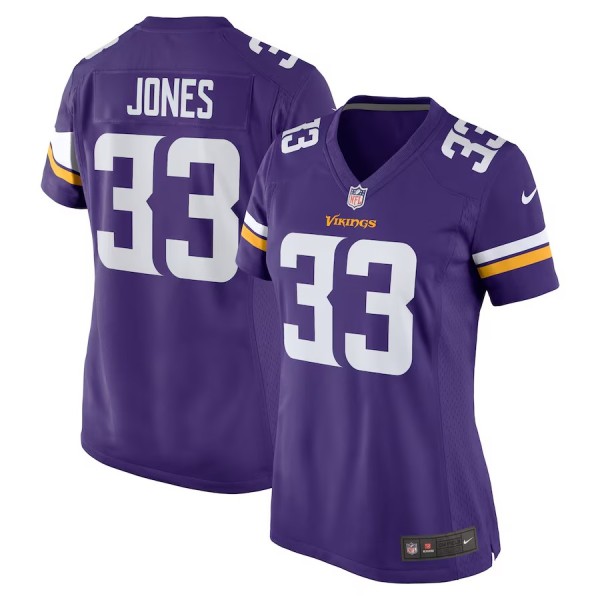 Women's Minnesota Vikings Aaron Jones Purple Game Player Jersey