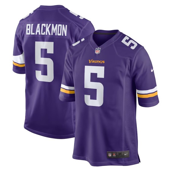 Men's Minnesota Vikings Mekhi Blackmon Purple Game Jersey