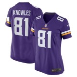 Women's Minnesota Vikings Malik Knowles Purple Team Game Jersey