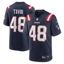 Men's New England Patriots Jahlani Tavai Navy Game Player Jersey