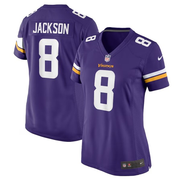 Women's Minnesota Vikings Trishton Jackson Purple Game Jersey