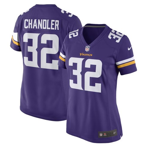 Women's Minnesota Vikings Ty Chandler Purple Game Player Jersey