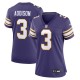 Women's Minnesota Vikings Jordan Addison Purple Classic Player Game Jersey